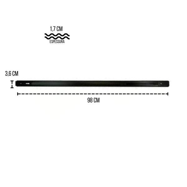 Imagem de Trilho Eletrificado 1M Sobrepor Luminárias Spots Preto