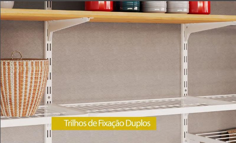 Imagem de Trilho fix rasgo duplo 200cm p.50 br