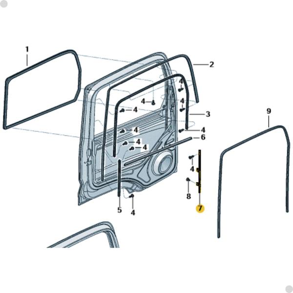 Imagem de Trilho Vidro Porta Novo Delivery L/Direito 23B831292