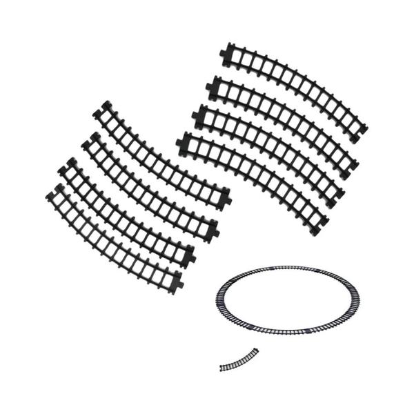 Imagem de Trilhos de Trem Curvos e Retos de 5cm - Pacote de Expansão com Blocos de Construção Flexíveis