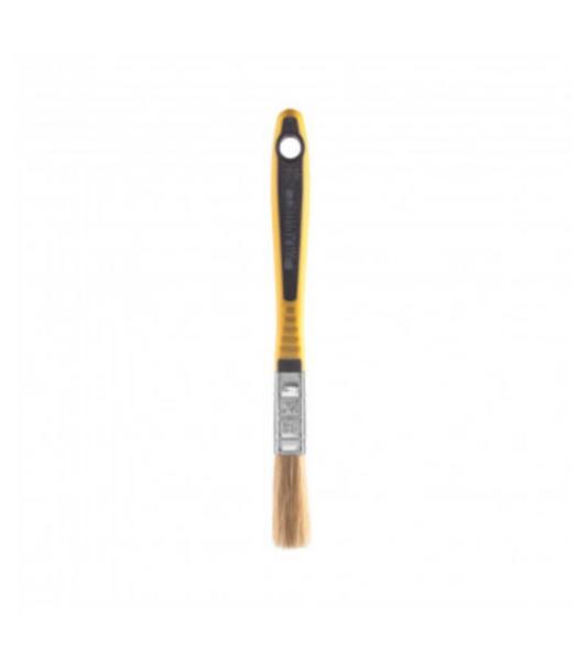 Trincha Dupla de Cerdas Suaves Brancas 419/1 1,7 cm Amarelo e Preto - Atlas Imagem de Trincha Dupla de Cerdas Suaves Brancas 419/1 1,7 cm Amarelo e Preto