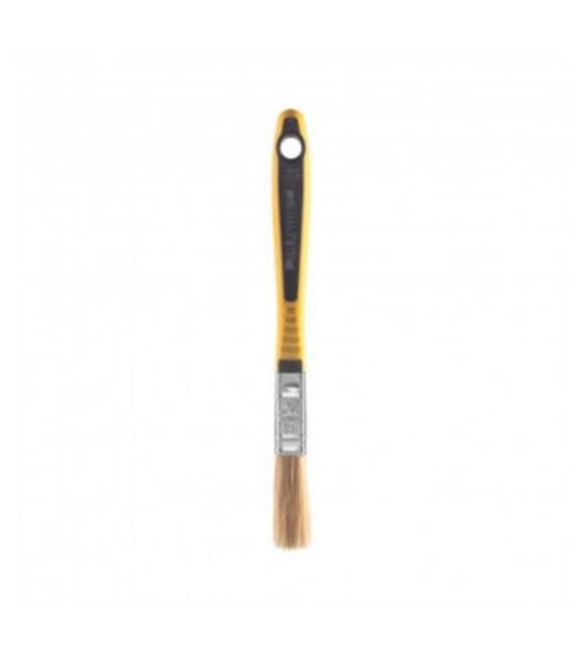 Trincha Dupla de Cerdas Suaves Brancas 419/1 1,7 cm Amarelo e Preto - Atlas Imagem de Trincha Dupla de Cerdas Suaves Brancas 419/1 1,7 cm Amarelo e Preto