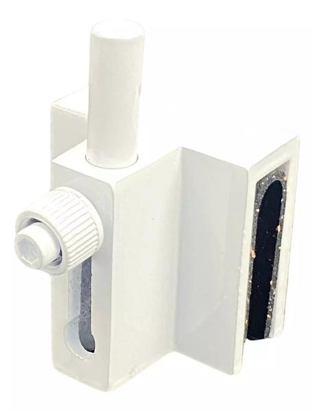 Imagem de Trinco de pressão para porta de vidro 8 a 10mm branco