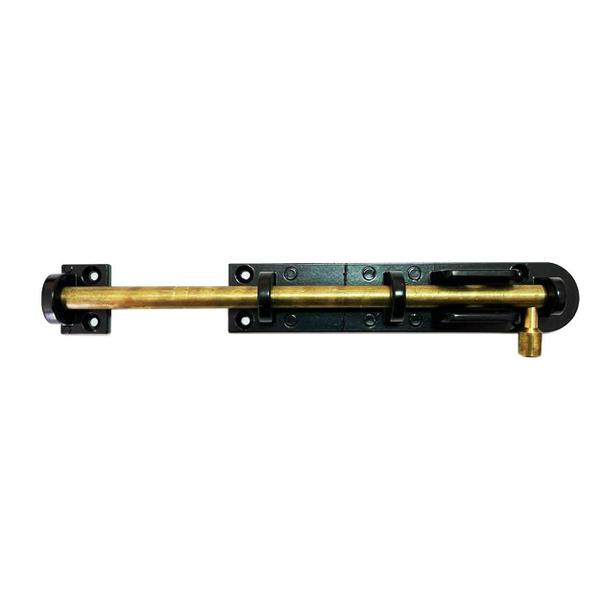Trinco Ferrolho Universal 40cm Latonado Oxidado Isero Imagem de Trinco Ferrolho Universal 40cm Latonado Oxidado Isero