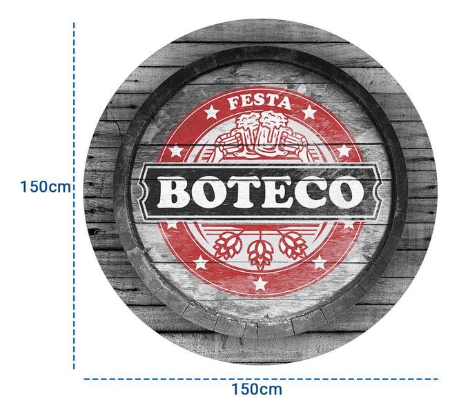 Imagem de Trio Capa Cilindro Festa Boteco + Painel Helanca Veste Fácil