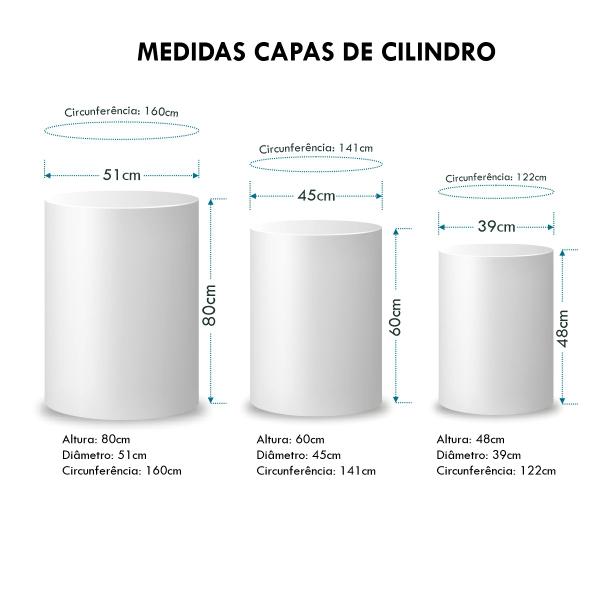 Imagem de Trio Capa Cilindro + Painel Redondo Corujinha