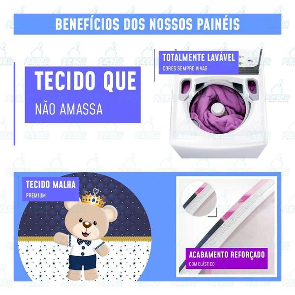 Imagem de Trio Capa Cilindro + Painel Redondo Sonic Tecido 1,50M