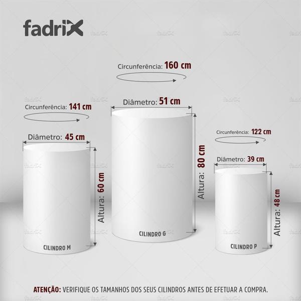 Trio Capas Cilindro + Painel Sublimado 1,50m Flores - Fadrix Imagem de Trio Capas Cilindro + Painel Sublimado 1,50m Flores