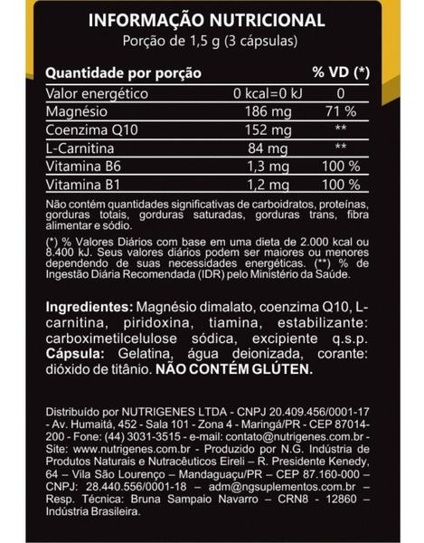 Imagem de Trio Cardio- Magnésio- COQ10- L- Carnitina- Nutrigenes