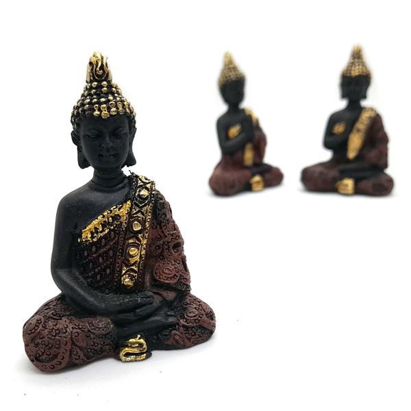 Imagem de Trio de Buda da Sabedoria Tailandês 7cm Trio Buda Tailandês