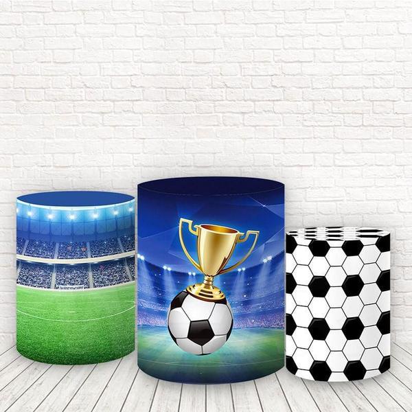 Imagem de Trio De Capas Cilindros 3D Sublimado Futebol Fcc-111