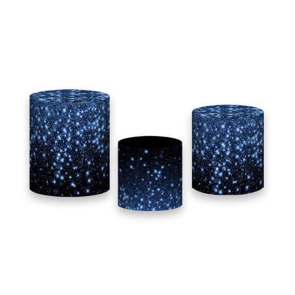 Imagem de Trio de Capas de Cilindro - Efeito Glitter Azul 024