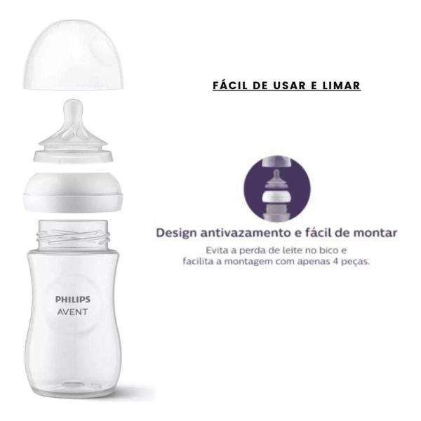 Imagem de Trio De Mamadeira Petala 3.0 125, 260 E 330Ml -Philips Avent