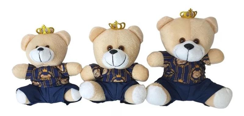 Imagem de Trio De Urso Príncipe Decoração Para Nicho