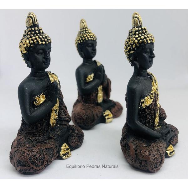 Imagem de Trio Estátua Buda Hindu Tibetano Meditação Chakras