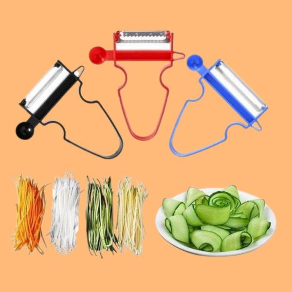 TRIO MÁGICO Descascador De Legumes Frutas Pratico - SLU Imagem de TRIO MÁGICO Descascador De Legumes Frutas Pratico