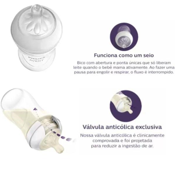 Imagem de Trio Mamadeira Petala 3 125, 260 Rosa, 330Ml Philips Avent