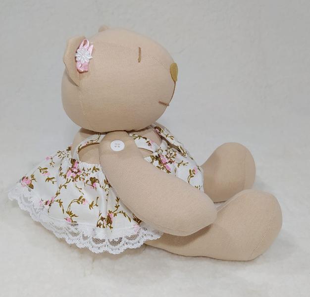 Imagem de Trio Urso Para Nicho Bicho De Pelúcia Floral 32x24x20cm