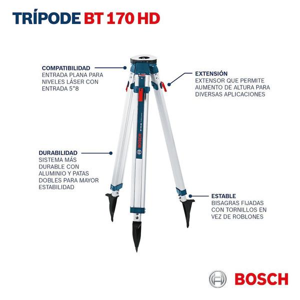 Imagem de Tripé Bosch BT 170 HD para construção civil, 1,7 metros