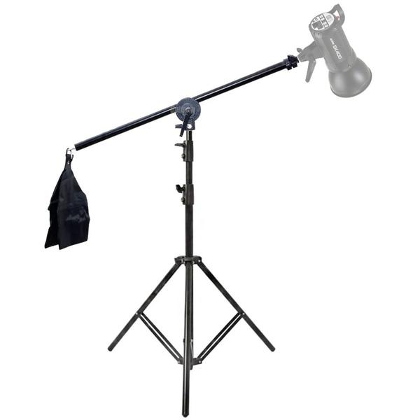 Tripé De Iluminação Braço Articulado 2,40 Mt Tipo Girafa - greika Imagem de Tripé De Iluminação Braço Articulado 2,40 Mt Tipo Girafa