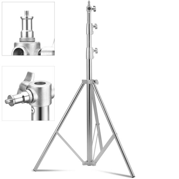 Imagem de Tripé de Iluminação Light Stand SL280 Aço Inox Amortecimento de Mola (2.8 Metros)