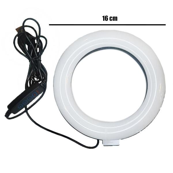 Imagem de Tripé De Microfone Para Gravação Com Ring Light Usb