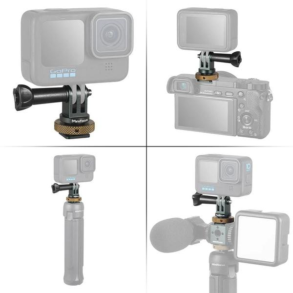 Tripé e Monopé GoPro Hero 11/10/9/8/7/6/5/4 - Adaptador de Parafuso 1/4" para DJI Action Camera Imagem de Tripé e Monopé GoPro Hero 11/10/9/8/7/6/5/4 - Adaptador de Parafuso 1/4" para DJI Action Camera