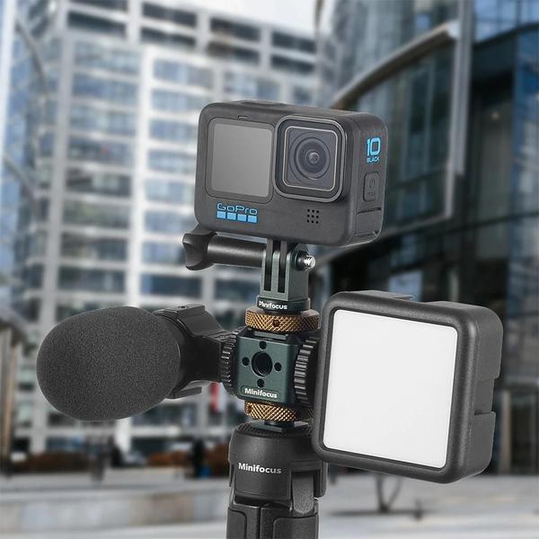 Tripé e Monopé GoPro Hero 11/10/9/8/7/6/5/4 - Adaptador de Parafuso 1/4" para DJI Action Camera Imagem de Tripé e Monopé GoPro Hero 11/10/9/8/7/6/5/4 - Adaptador de Parafuso 1/4" para DJI Action Camera