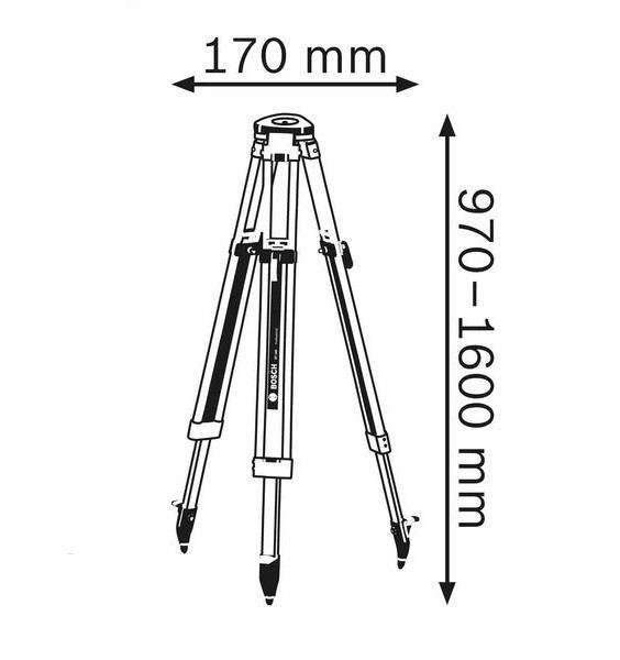 Imagem de Tripé Instrumentos Rosca 5/8" - Bosch BT 160