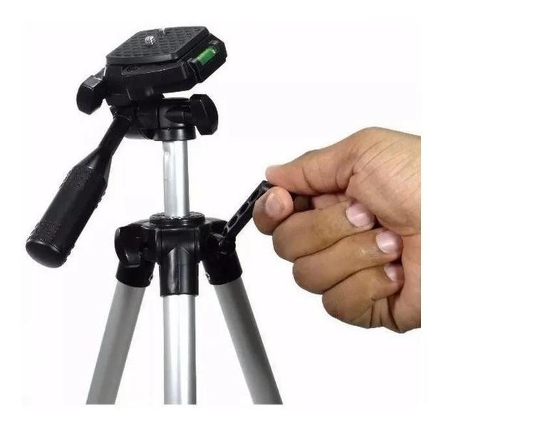 Imagem de Tripé Para Câmera Retrátil Suporte Celular Bolsa Tripod 330A