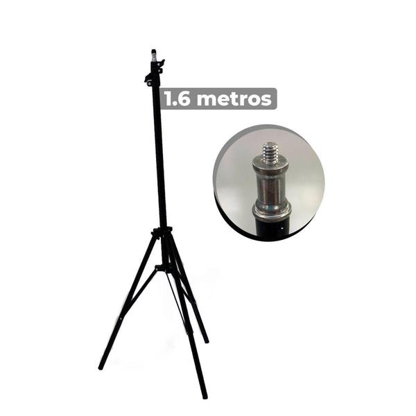 Imagem de Tripé Para Iluminação Ring Light Led Selfie 1,6 M oferta - 123 Útil