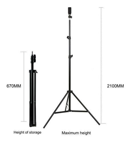 Imagem de Tripé Para Ring Light Iluminação Led Selfie Até 2,1 Metros