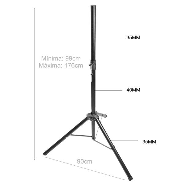 Imagem de Tripé Pedestal Robusto Para Caixa De Som Até 25kg MXT