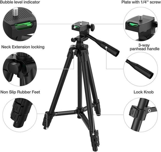 Imagem de Tripé Profissional Modelo 3520 - 102Cm Altura