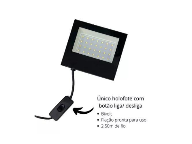 Imagem de Tripé Reclinável Com Holofote 100W Refletor Iluminação Led