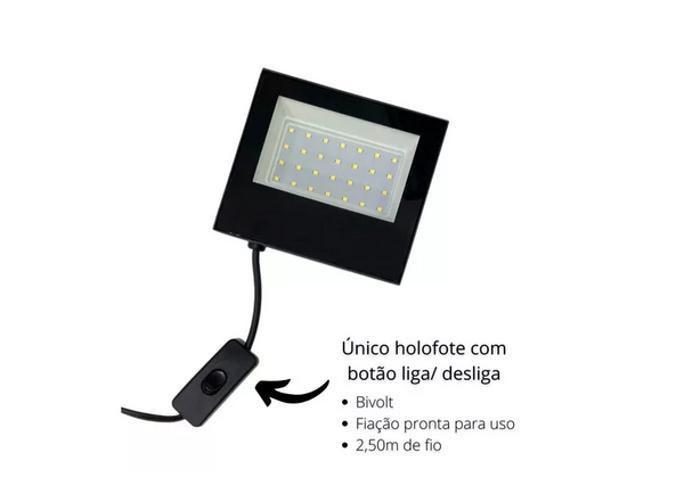 Imagem de Tripé Reclinável Com Holofote 50W Refletor Iluminação Studio