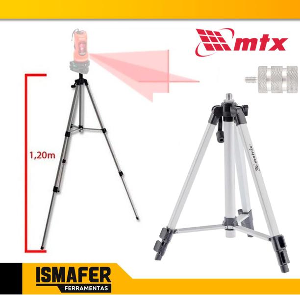 Imagem de Tripe Regulável Para Nível Laser Rosca 5/8 E 1/4 Nivelamento