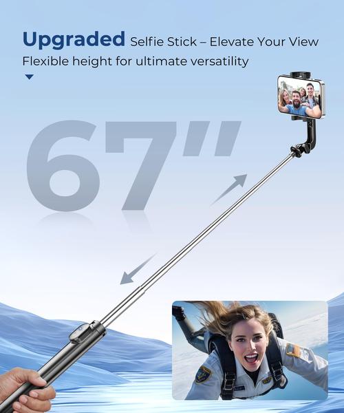 Imagem de Tripé Selfie Stick Fuloview 67" com controle remoto sem fio