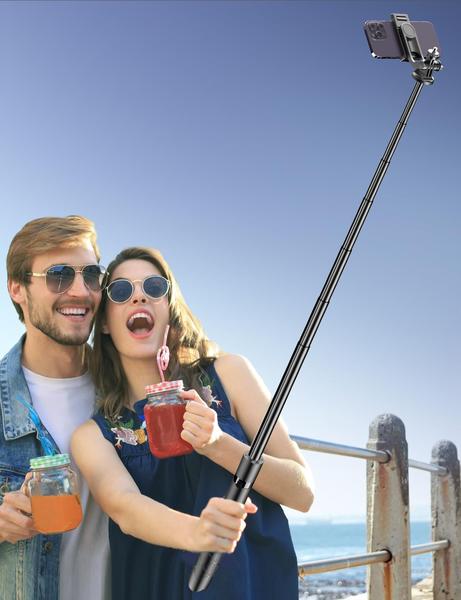 Imagem de Tripé SelfieStick 71 Phone Alumínio com controle remoto para iPhone