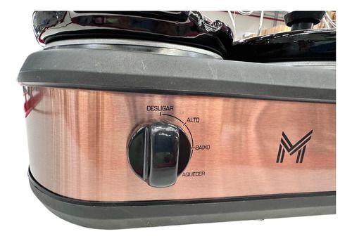 Imagem de Triplo Rechaud Buffet Eletrico Slow Cooker 3 Panelas - 127v