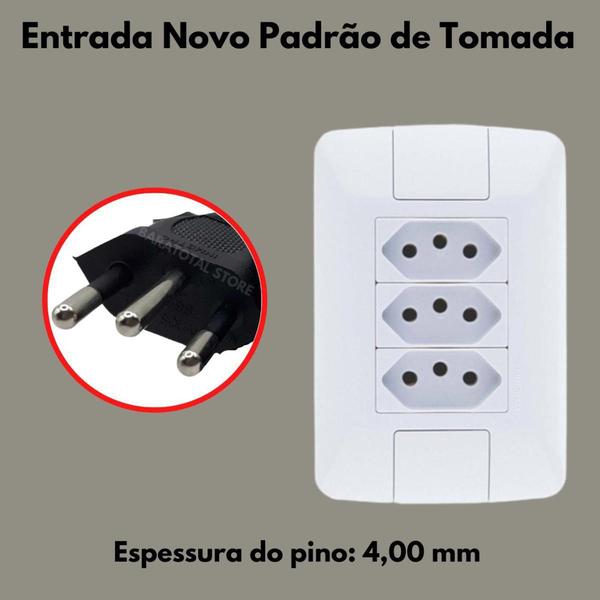 Imagem de Tripolar Fonte Cabo Padrão Monitor Pc Inmetro Forca de Peças - KEMA-KEUR