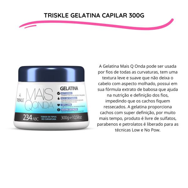 Triskle Gelatina Mais Q Onda 300g - Gelatina Capilar - Magazine