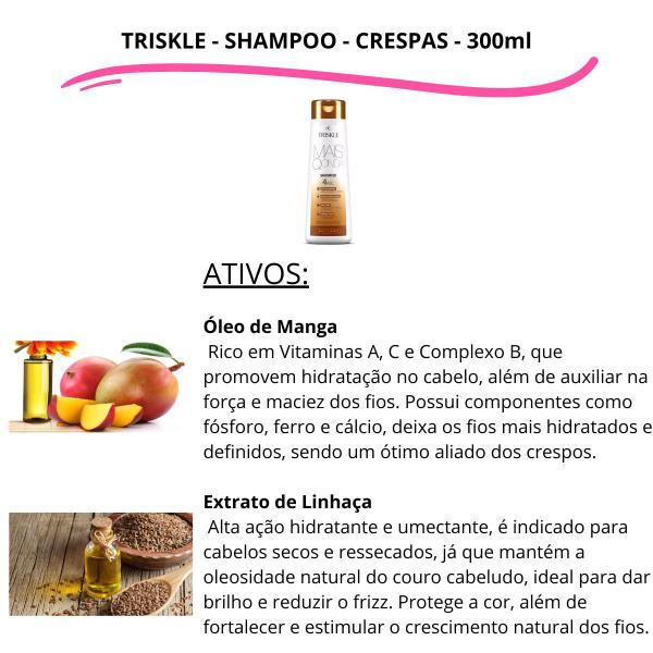 Imagem de Triskle Mais Q Onda Crespas Shampoo 300ml