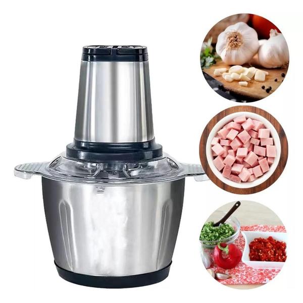 Imagem de Triturador Alimentos Carne Legumes Elét 2L Inox Profissional