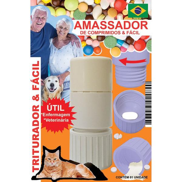 Imagem de Triturador / Amassador De Comprimidos Medicamentos Remédios Tritura Fácil Esmagador