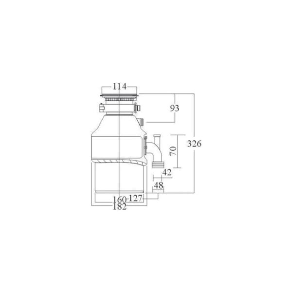 Triturador de Alimentos Franke 75 3/4 Hp Resíduos para Cubas 4,5 560w 220v Imagem de Triturador de Alimentos Franke 75 3/4 Hp Resíduos para Cubas 4,5 560w 220v