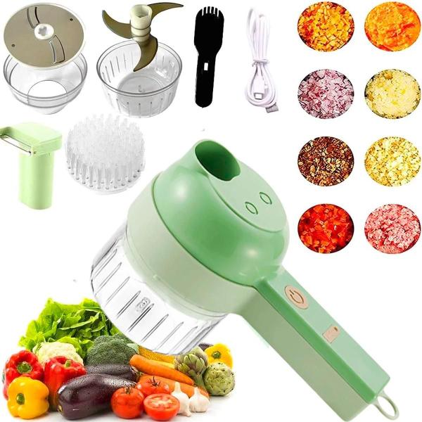 Triturador Multifuncional Elétrico 4 em 1 Ideal para Todo Tipo de Alimento - BELLATOR Imagem de Triturador Multifuncional Elétrico 4 em 1 Ideal para Todo Tipo de Alimento
