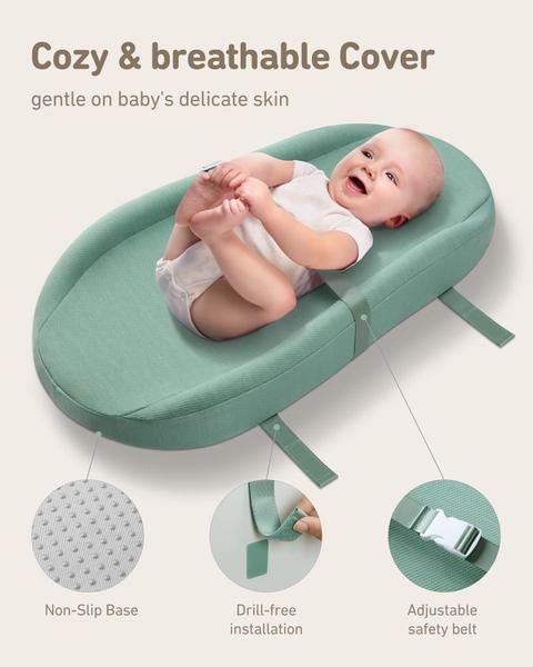 Imagem de Trocador Blissful Diary Baby à prova d'água com capa verde