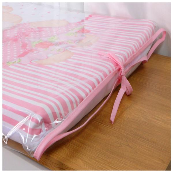 Trocador de Fraldas c/ Capa Plástica Cômoda e Berço Bebê Menina Menino - Maria's Baby Imagem de Trocador de Fraldas c/ Capa Plástica Cômoda e Berço Bebê Menina Menino