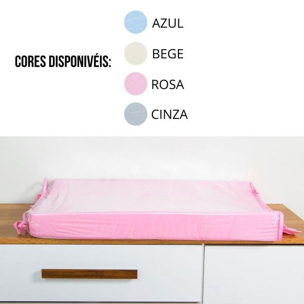 Trocador de Fraldas Para Bebê Anatômico c/ Capa Cômoda Menina Menino - Maria's Baby Imagem de Trocador de Fraldas Para Bebê Anatômico c/ Capa Cômoda Menina Menino